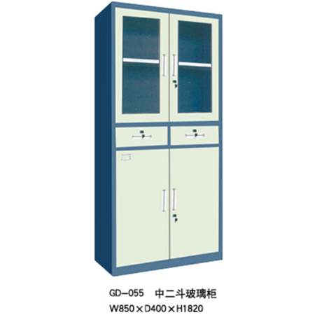 GD-055中二斗玻璃柜